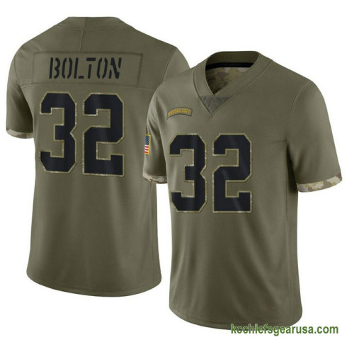 Mens Kansas City Chiefs Nick Bolton Olive Authentic 2022 Salute To Service Kcc216 Jersey C1044